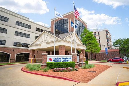 Exterior view of Rapides Regional Medical Center.