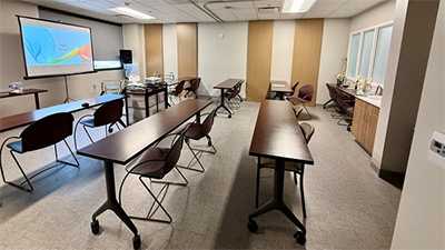 The new classroom for orthopedic and spine patients at West Valley Medical Center.