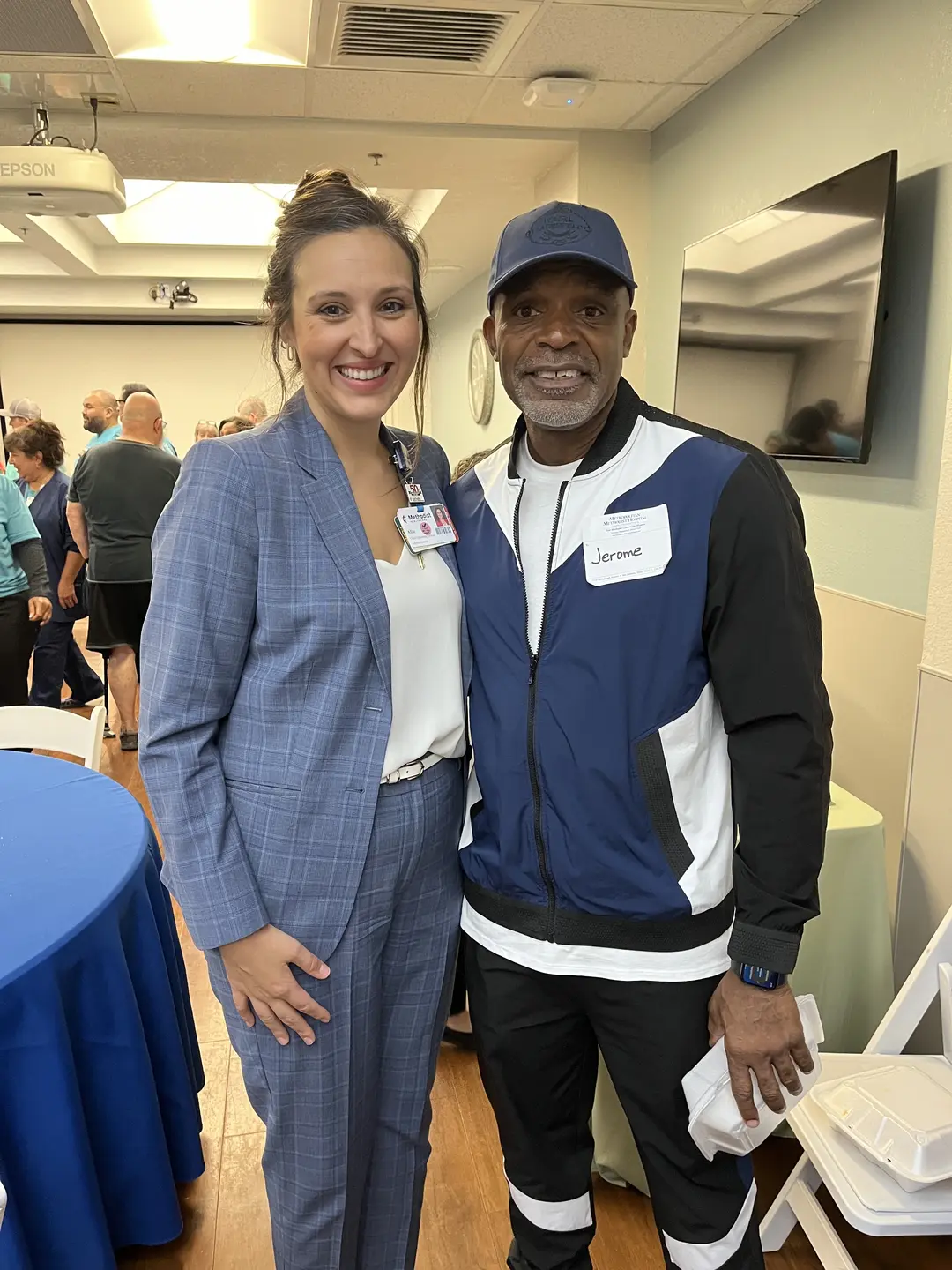 Jerome Roberson and a woman.