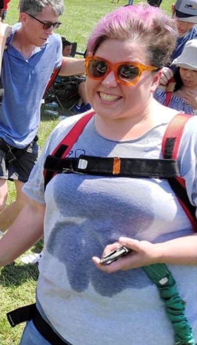 Leah Wagner before her weight loss surgery.
