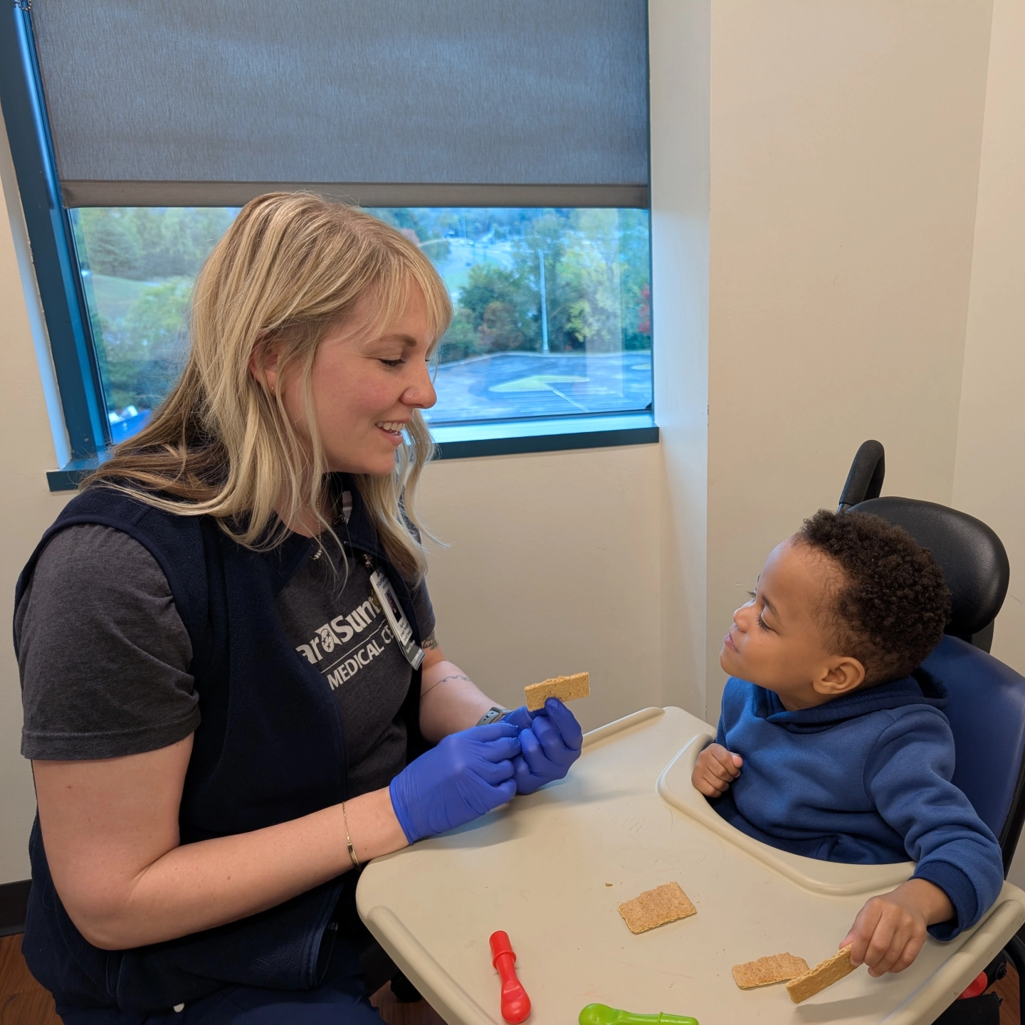 Jahleel and Justus happy with Tristar Summit rehabilitation team.