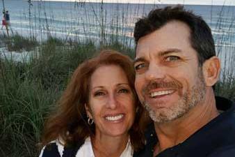 Renee Galloway with her husband
