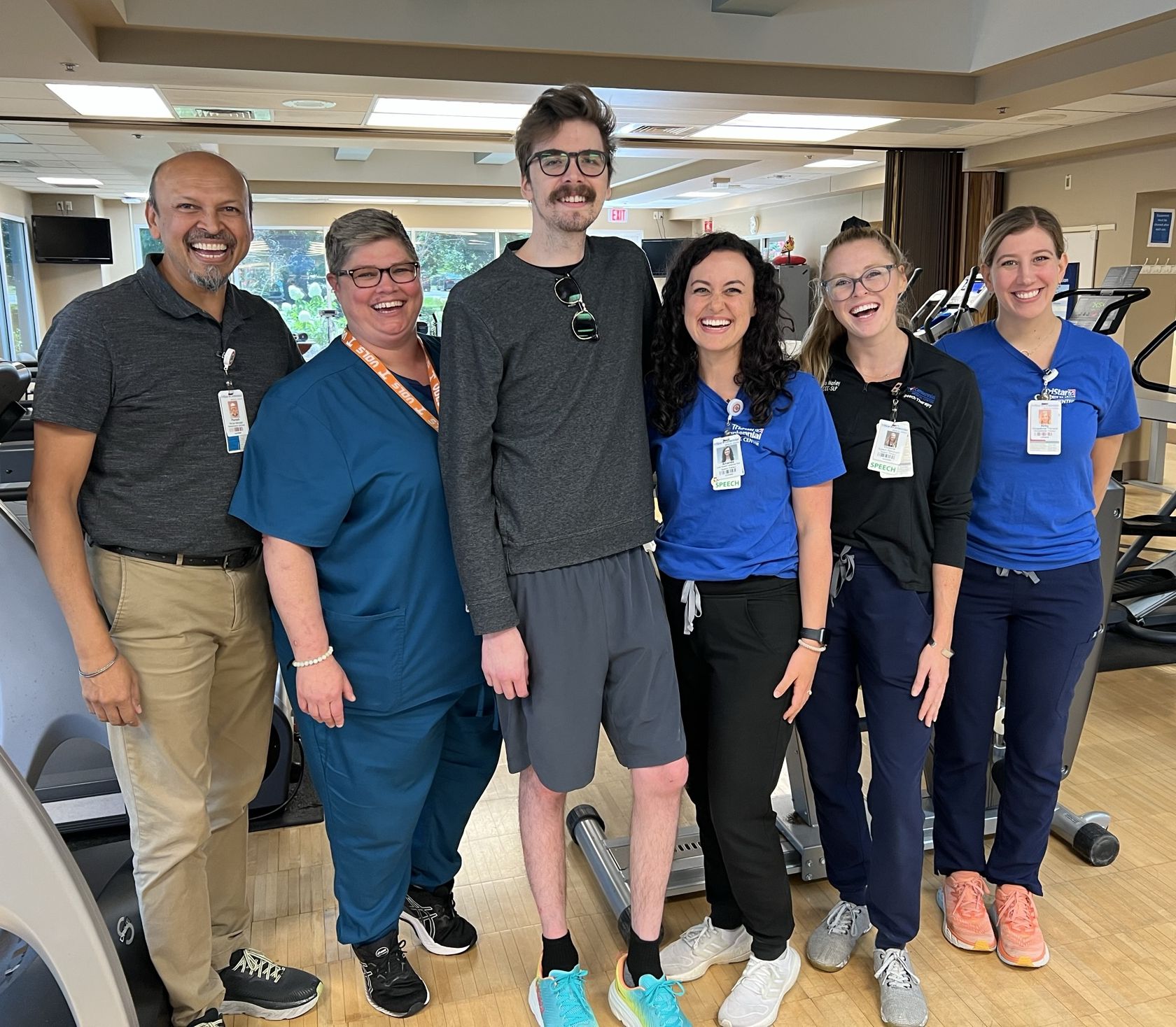 Zack Parish and his TriStar Centennial care team.