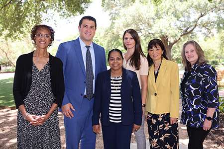 HCA Healthcare Awards of Distinction 6 recipients group picture.