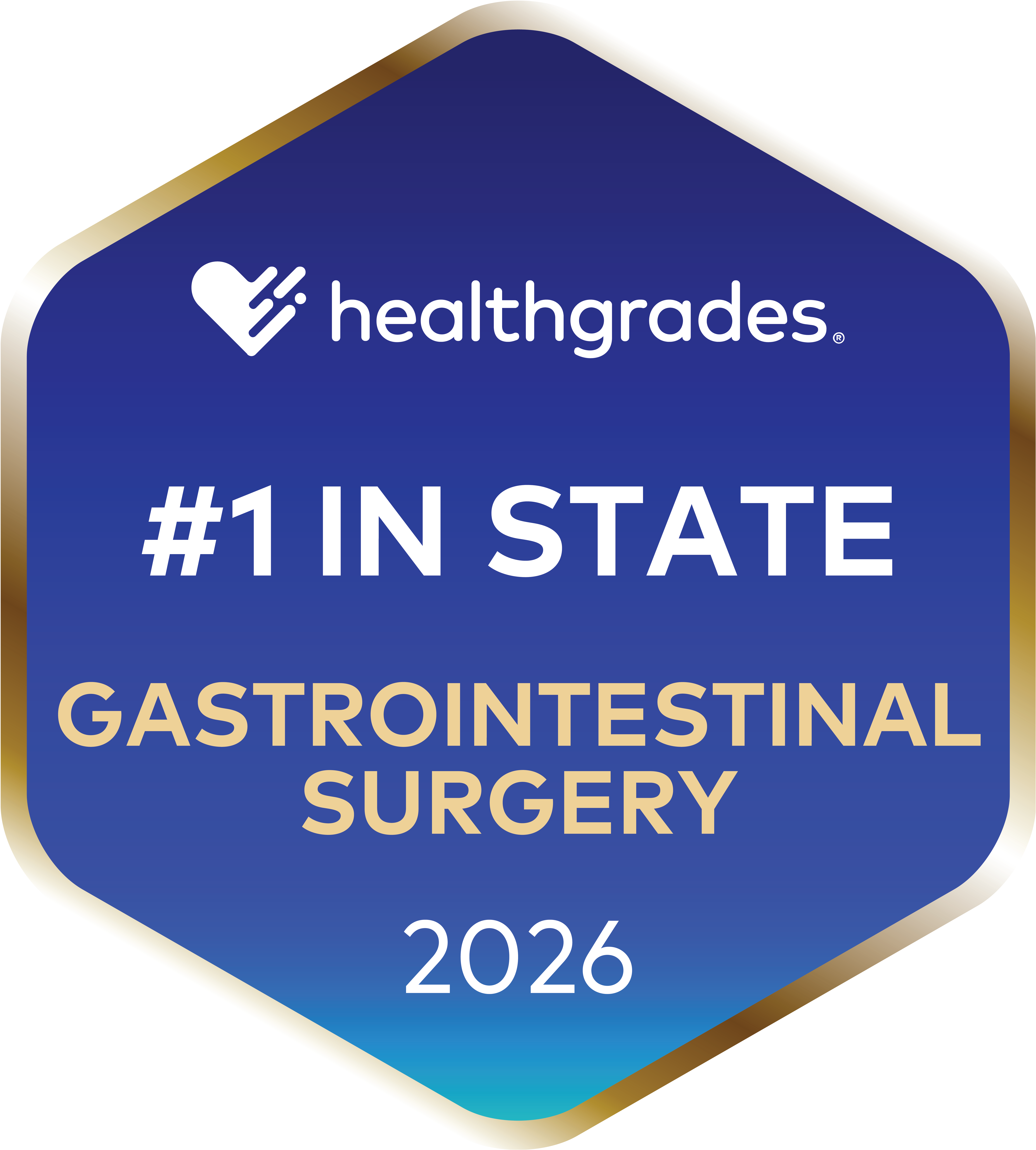 Healthgrades #1 in State for Gastrointestinal Surgery 2026