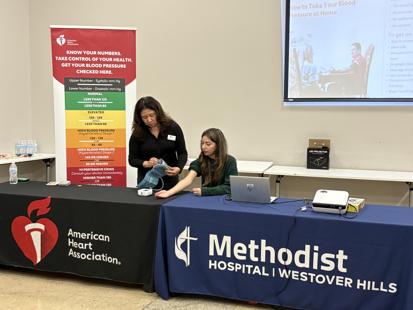 Doctor presenting information on cardiovascular health.