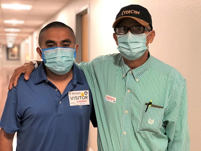 Jesus Esparza and his father.