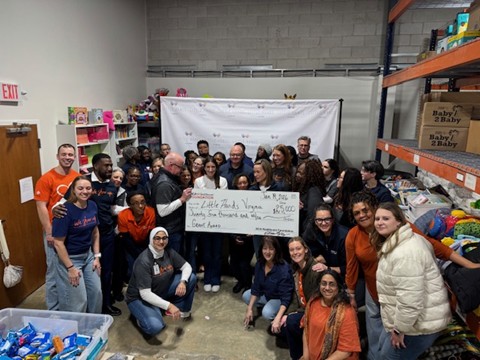 $25,000 checked presented to Little Hands Virginia