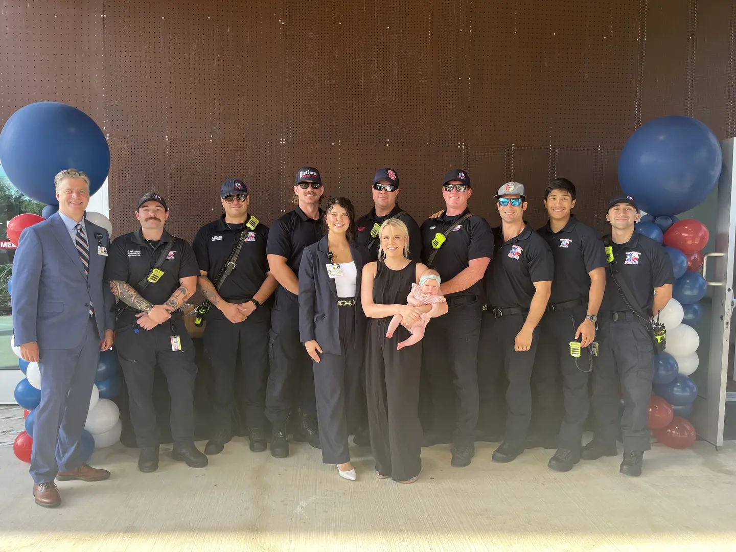 Methodist Healthcare team celebrating the one-year anniversary at Methodist ER Bulverde.