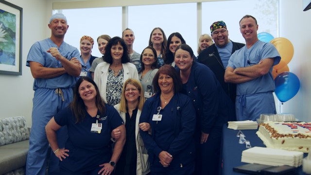 Dr. Samuel A. Joseph, Jr., board-certified Spine Surgeon, celebrates World Spine Day with the spine program team at HCA Florida South Tampa Hospital.